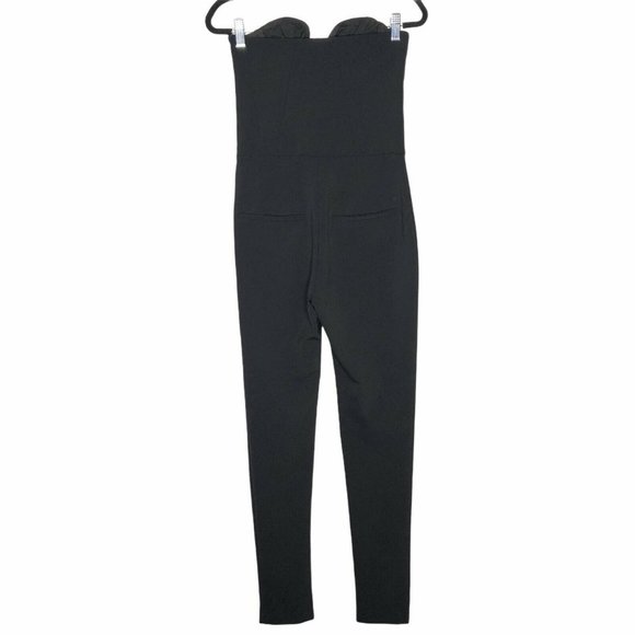 Veronica Beard Scuba Bustier Jumpsuit Strapless 2 - Picture 4 of 9